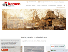 Tablet Screenshot of kamenslovakia.sk